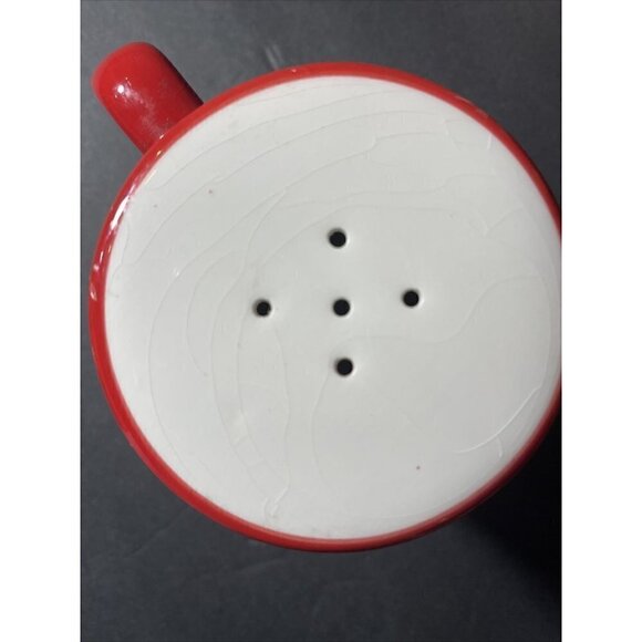 Movie Theater Style Popcorn Set- Salt Shaker & Bucket Bowl Red White Stripe - Picture 9 of 12